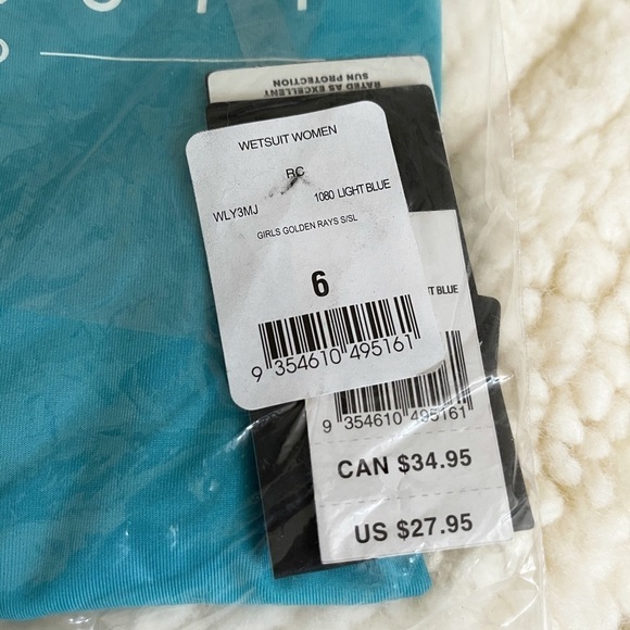 Rip Curl Girls Golden Rays Short Sleeve UV Tee - Picture 2 of 4